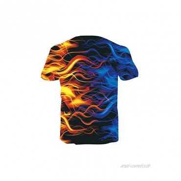 SunFocus Tshirt Herren 3D Sommer Kurzarm Casual Druck Grafik Lustige T-Shirts Tops für Täglich S-XXL