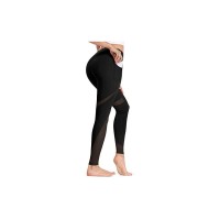 ALONG FIT Damen Sport Leggings mit Mesh Einsatz Blickdichte Sporthose mit Tasche Hohe Taille Lange Laufhose Jogginghose für Yoga Fitness Training