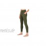 Leovqn Damen Sport Leggings Blickdicht Sporthose Hohe Taille Yoga Leggings mit Seitentaschen