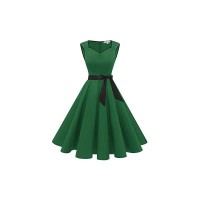 Gardenwed Damen 50S Retro Cocktailkleid Rockabilly Retro Schwingen Kleid Faltenrock A-Line Petticoat…