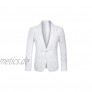 YZHEN Herren Jacke Anzug Blazer Jacquard One Button Schal Revers Hochzeit Smoking Mantel