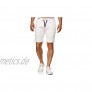 Indicode Herren Ernest Jeans Shorts mit 4 Taschen & elastischem Bund aus 98% Baumwolle | Kurze Denim Stretch Hose Used Look Washed Destroyed Regular Fit Freizeithose f. Männer